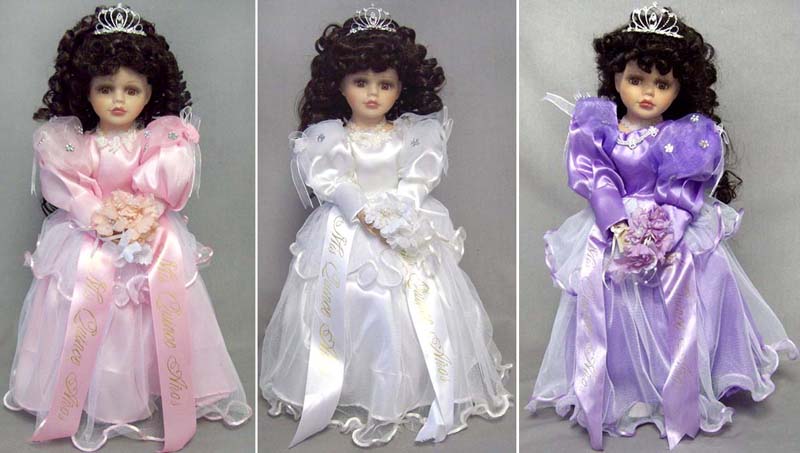 quinceanera ceramic dolls