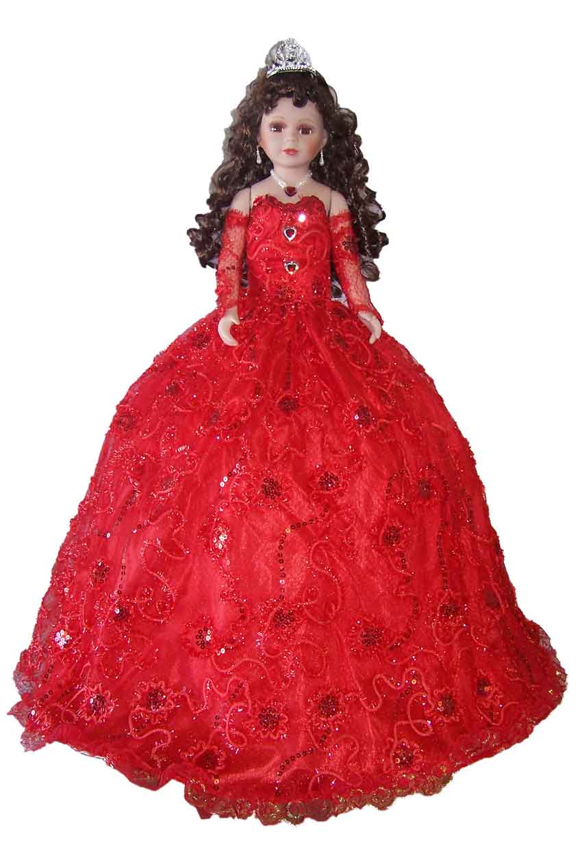 quinceanera ceramic dolls